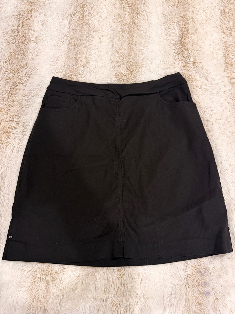 Hilary Radley Black Pull-On Skort Women’s Medium Stretch Golf Casual